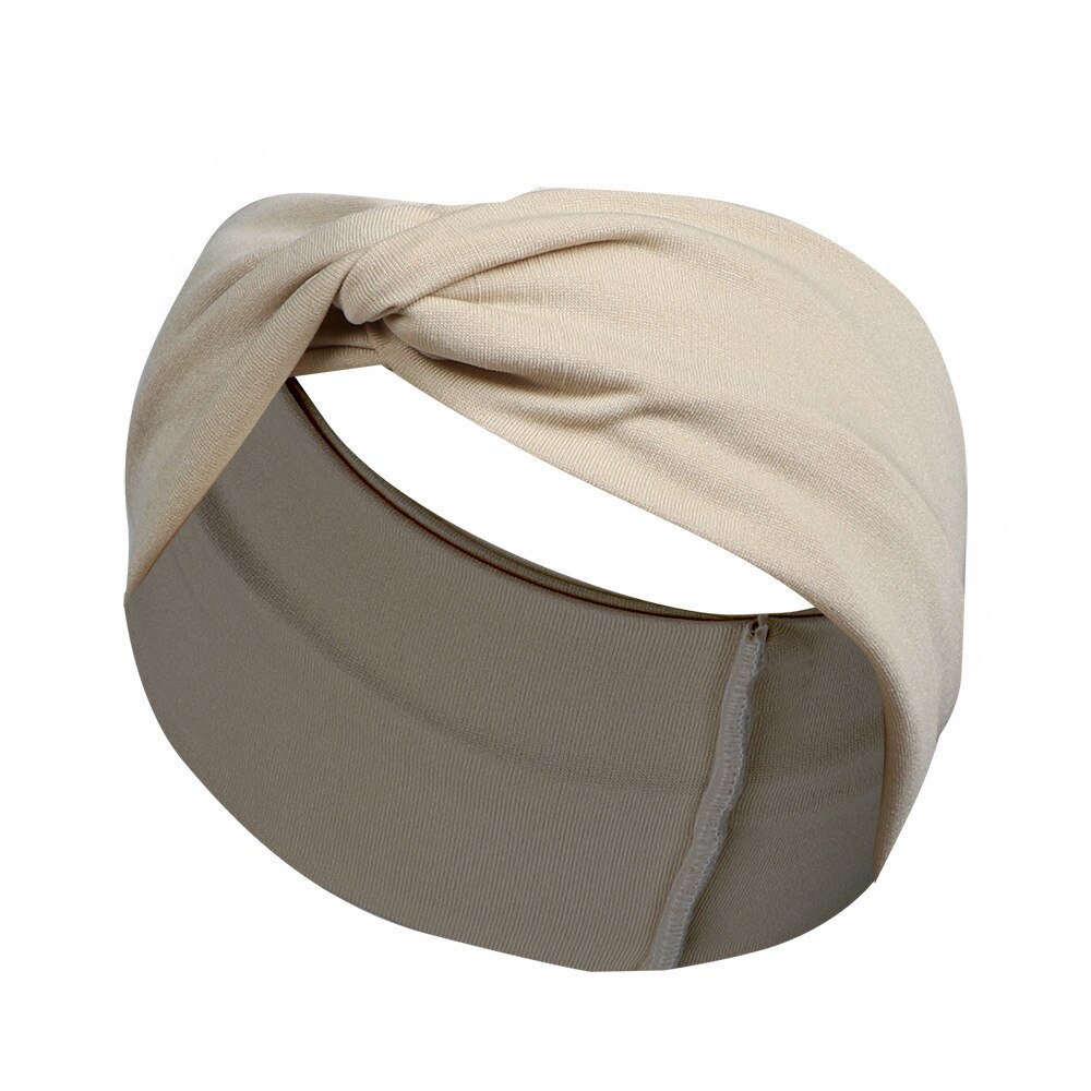 Mới Băng Đô Cài Tóc Màu Trơn Phong Cách Thể Thao Cho Nữ