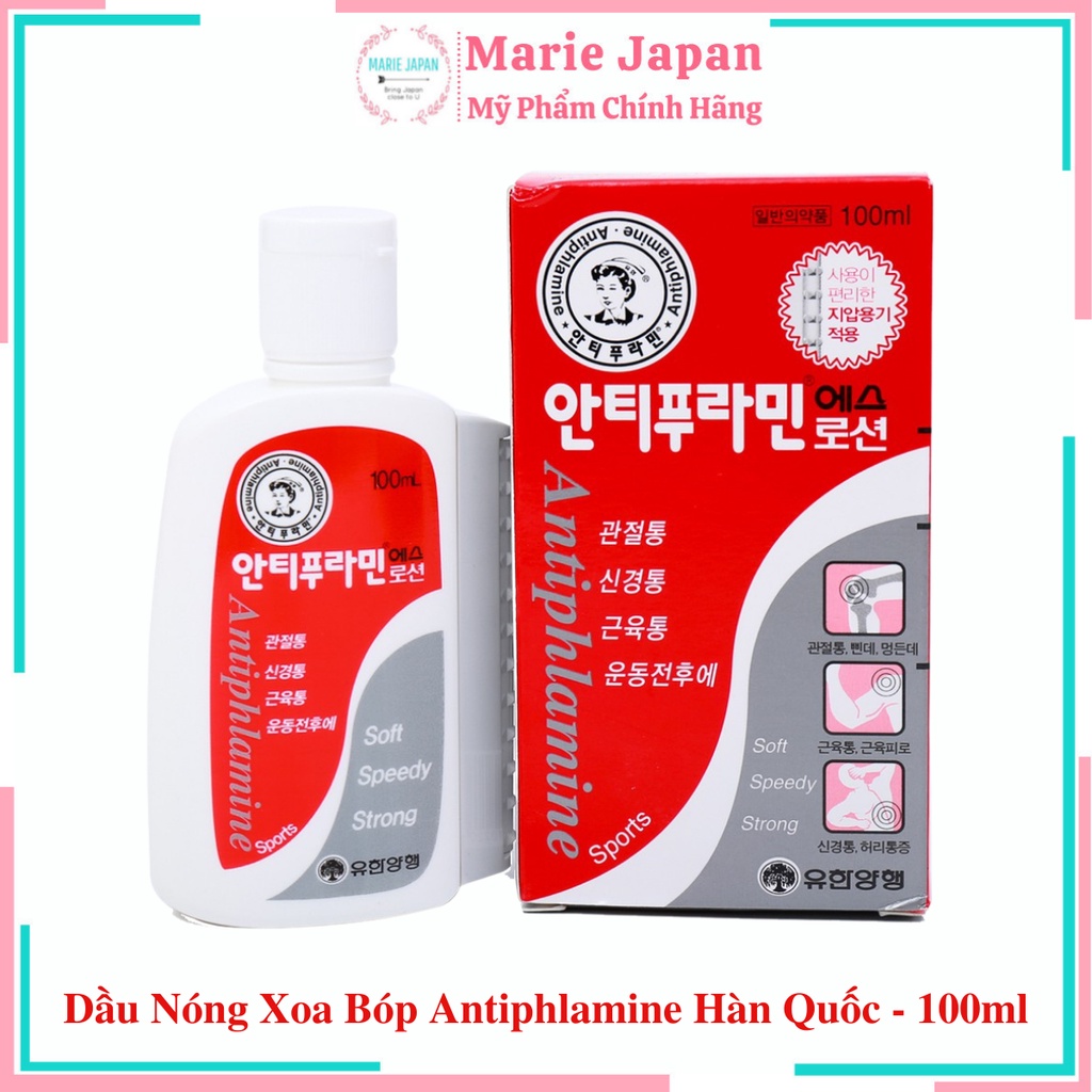 Dầu Nóng Xoa Bóp Antiphlamine Hàn Quốc - 100ml