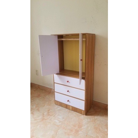 Tủ treo quần áo trẻ em đa tầng, Chất Liệu Gỗ MDF Phủ Melamin Chống Thấm Hiệu Qủa Giúp Quần Áo Gọn Gàng Ngăn Nắp XẢ KHO