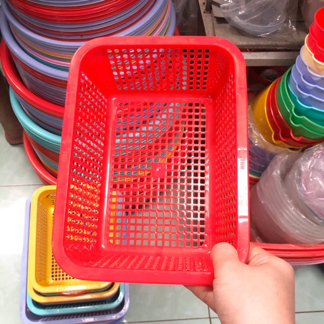 Rổ nhựa chữ nhật