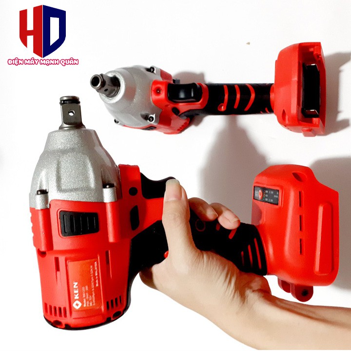 HOT!!!Máy Siết Bulong KEN 88V, Khoan Pin, Bắn Vít, Siết ốc KHÔNG CHỔI THAN, Loại 2 PIN