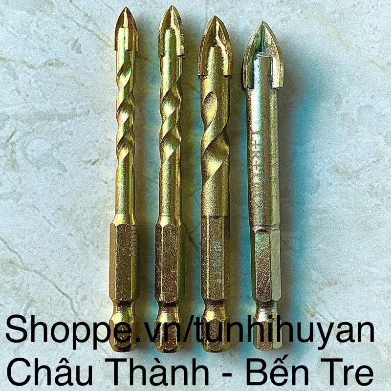 MŨI KHOAN BETONG/ MŨI KHOAN GẠCH MEN 6mm, 8mm, 10mm, 12mm