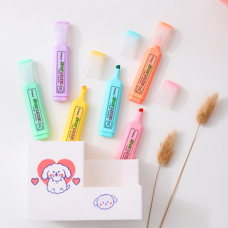 Bút dạ quang màu pastel bút nhớ Spot Liner nhiều màu sắc