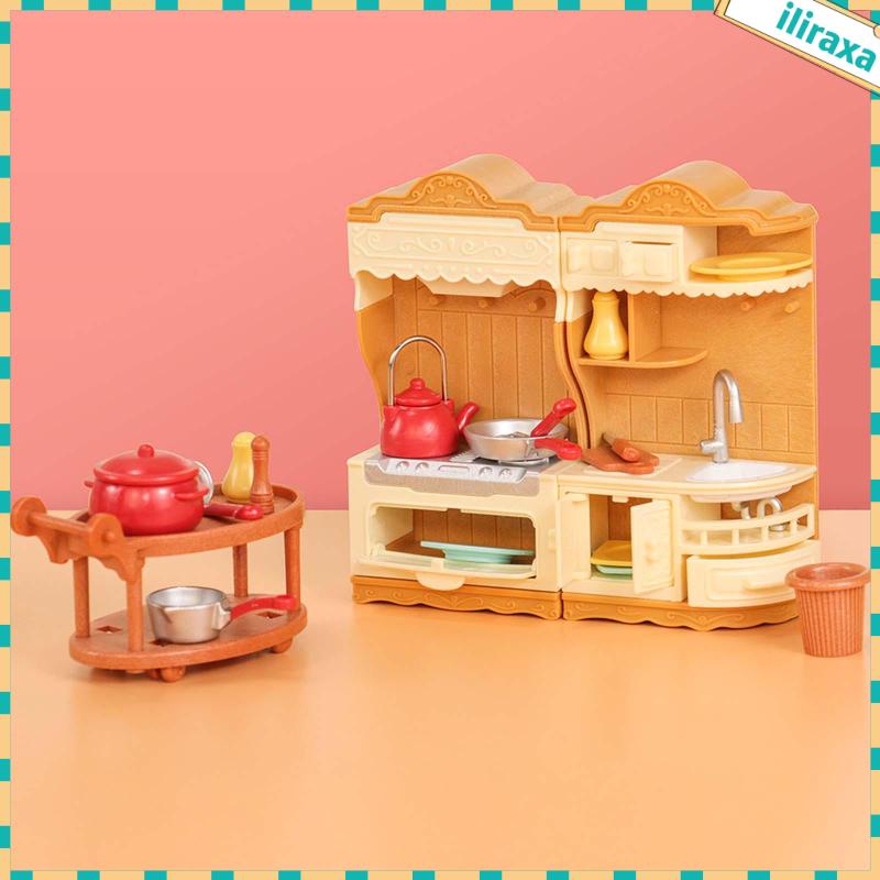 Bộ Đồ Chơi Nhà Bếp Cho Búp Bê 3 Tuổi