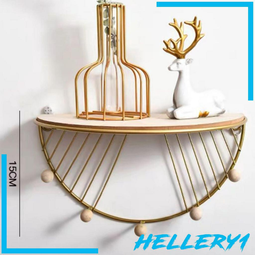 Giá Đựng Đồ Hình Bán Nguyệt Bằng Gỗ Sắt 1