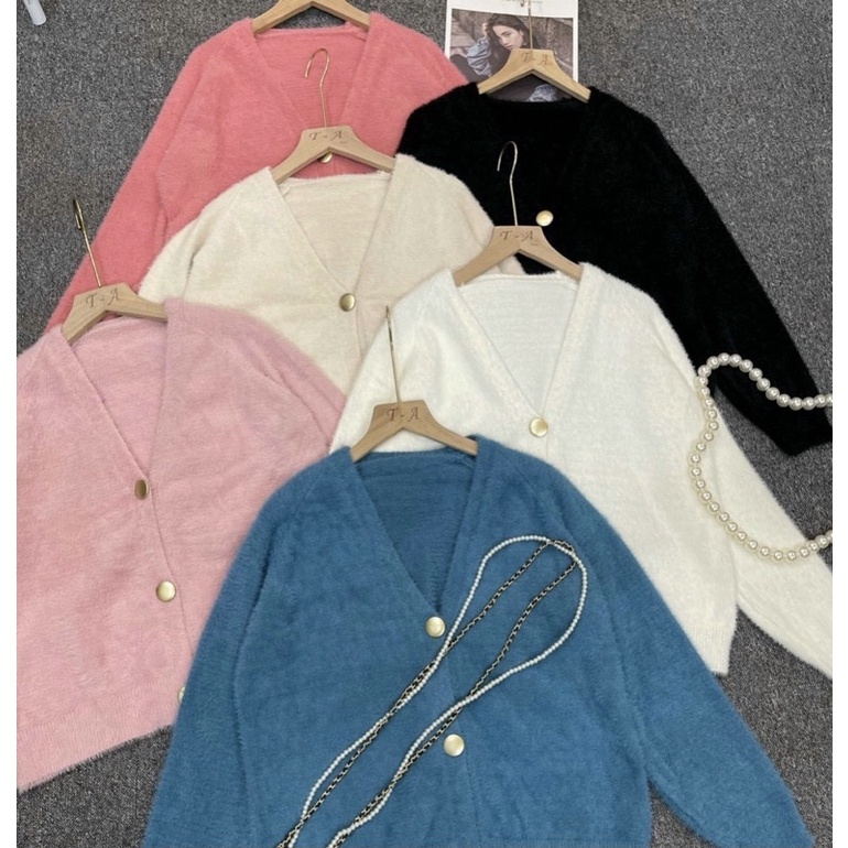 Cardigan len lông cúc đồng | BigBuy360 - bigbuy360.vn