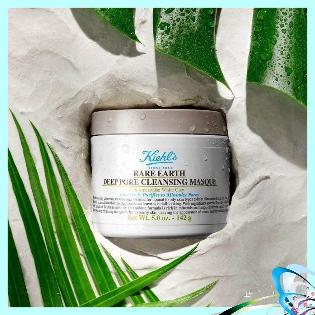 Mặt Nạ Đất Sét Kiehls Rare Earth Deep Pore Cleansing Masque dành cho da dầu mụn ẩn
