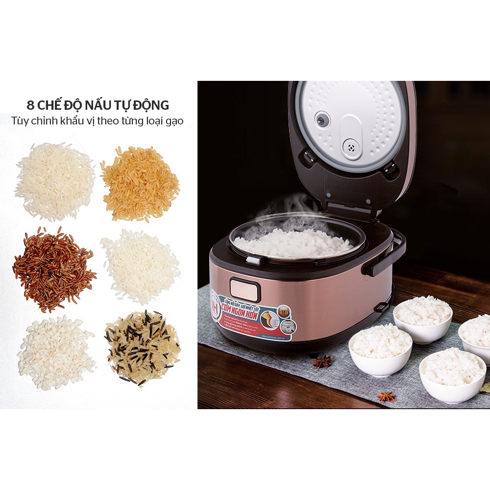 Nồi cơm điện tử Sunhouse MAMA SHD8915 dung tích 1.5L lòng nồi dày chắc giữ ấm lâu