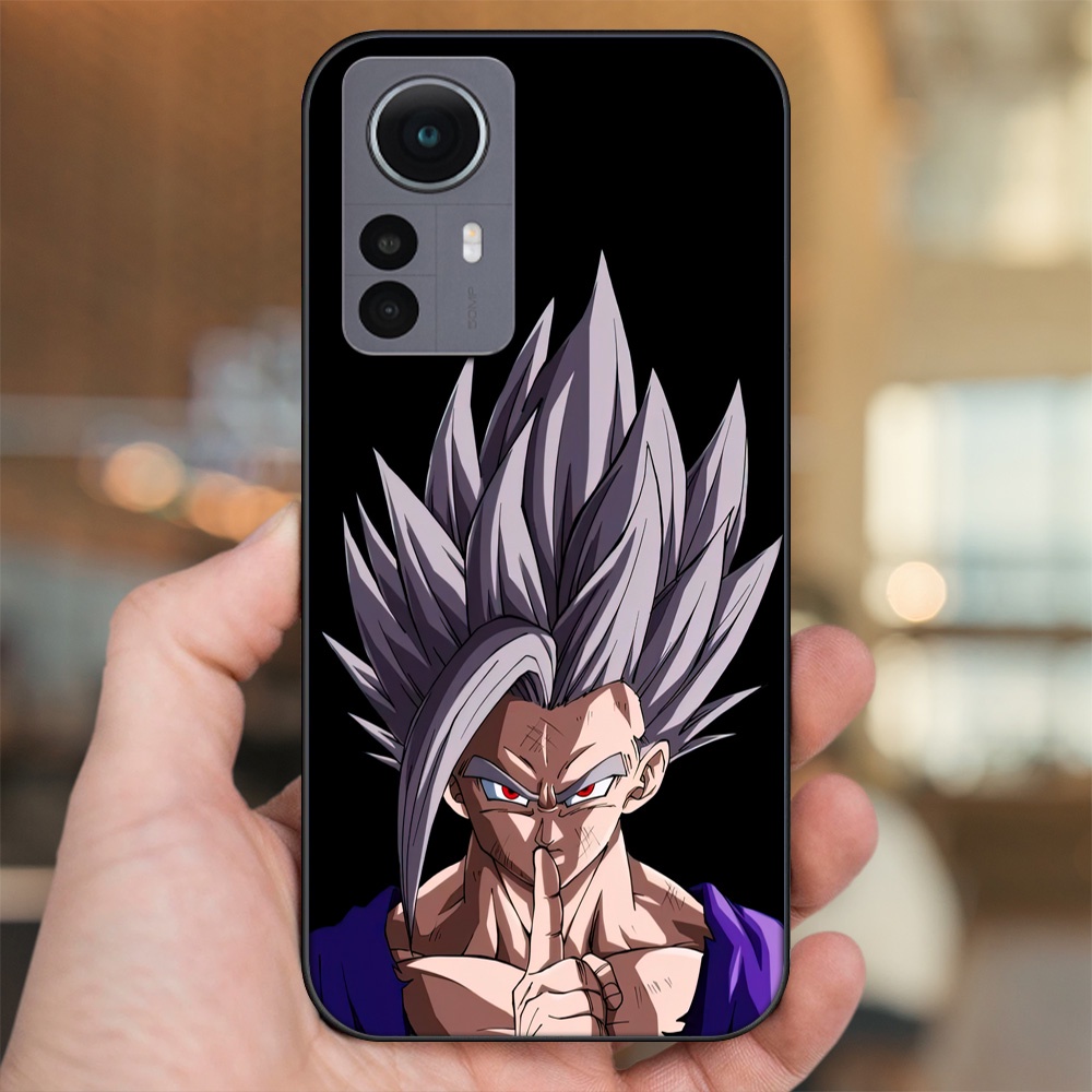 Ốp lưng Xiaomi 12 viền đen in hình Gohan Dragon Ball