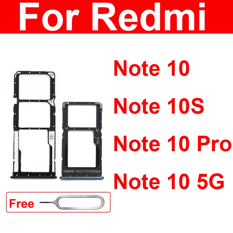 Khay Đựng Sim Điện Thoại Cho Xiaomi Redmi Note 10 Note 10S Note 10 Pro 5G Giá Đỡ