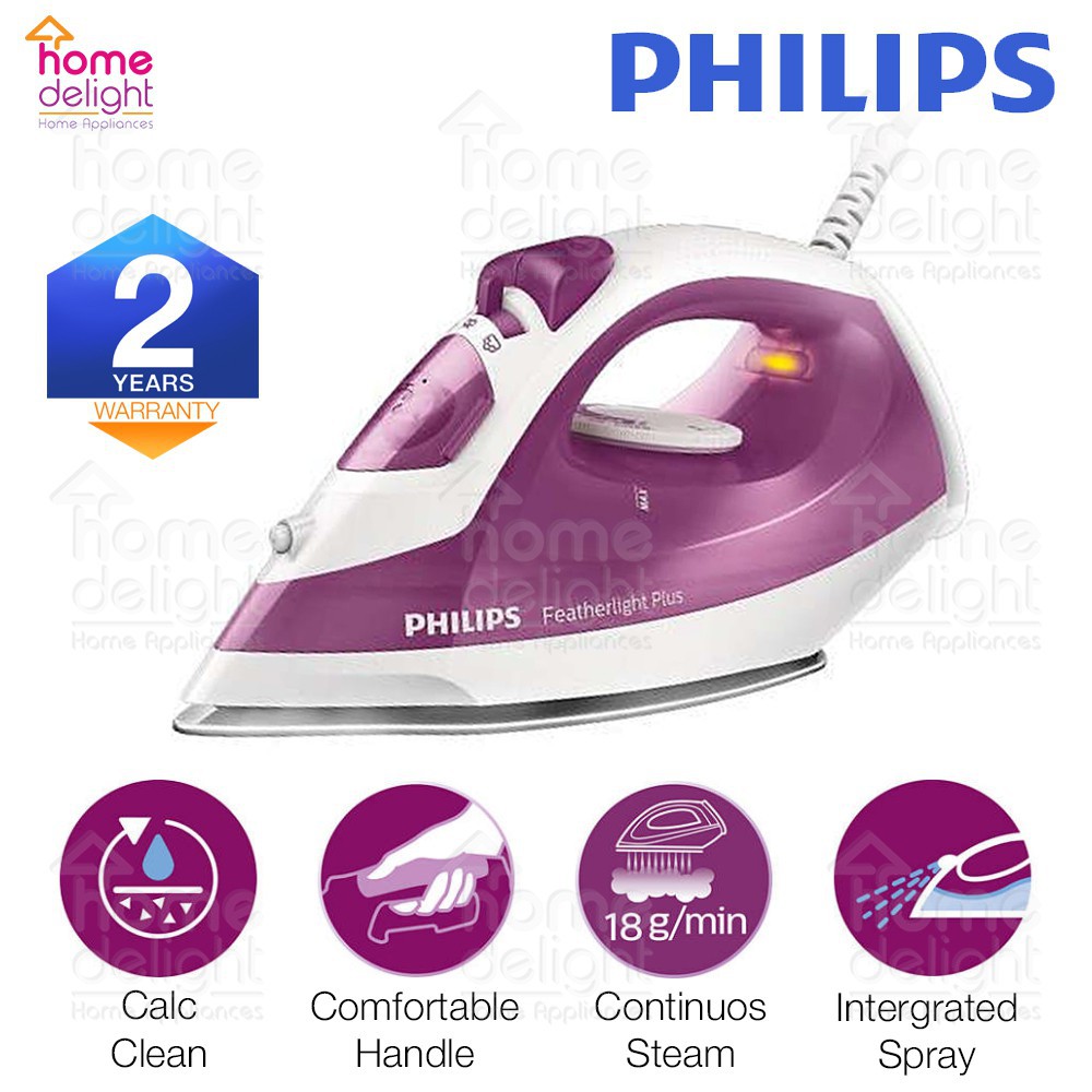 Bàn Ủi Hơi Nước Philips GC1426 (Đỏ) Hàng Nhập Khẩu