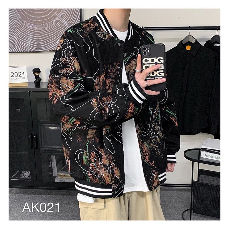 Áo khoác dù bomber VN CLO in dạng 3d - AK021