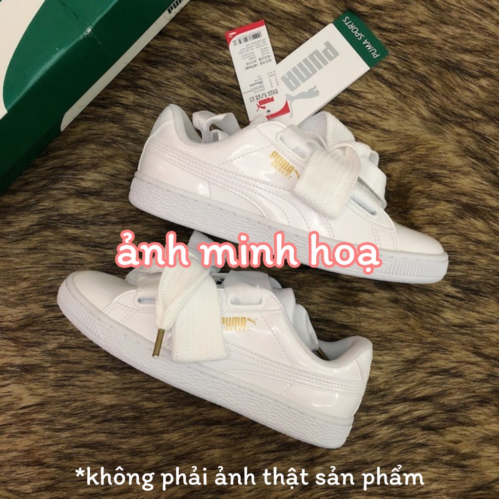 1.5 / 2.2cm (3 màu) Dây giày dẹt bản to rộng puma basket heart mc queen