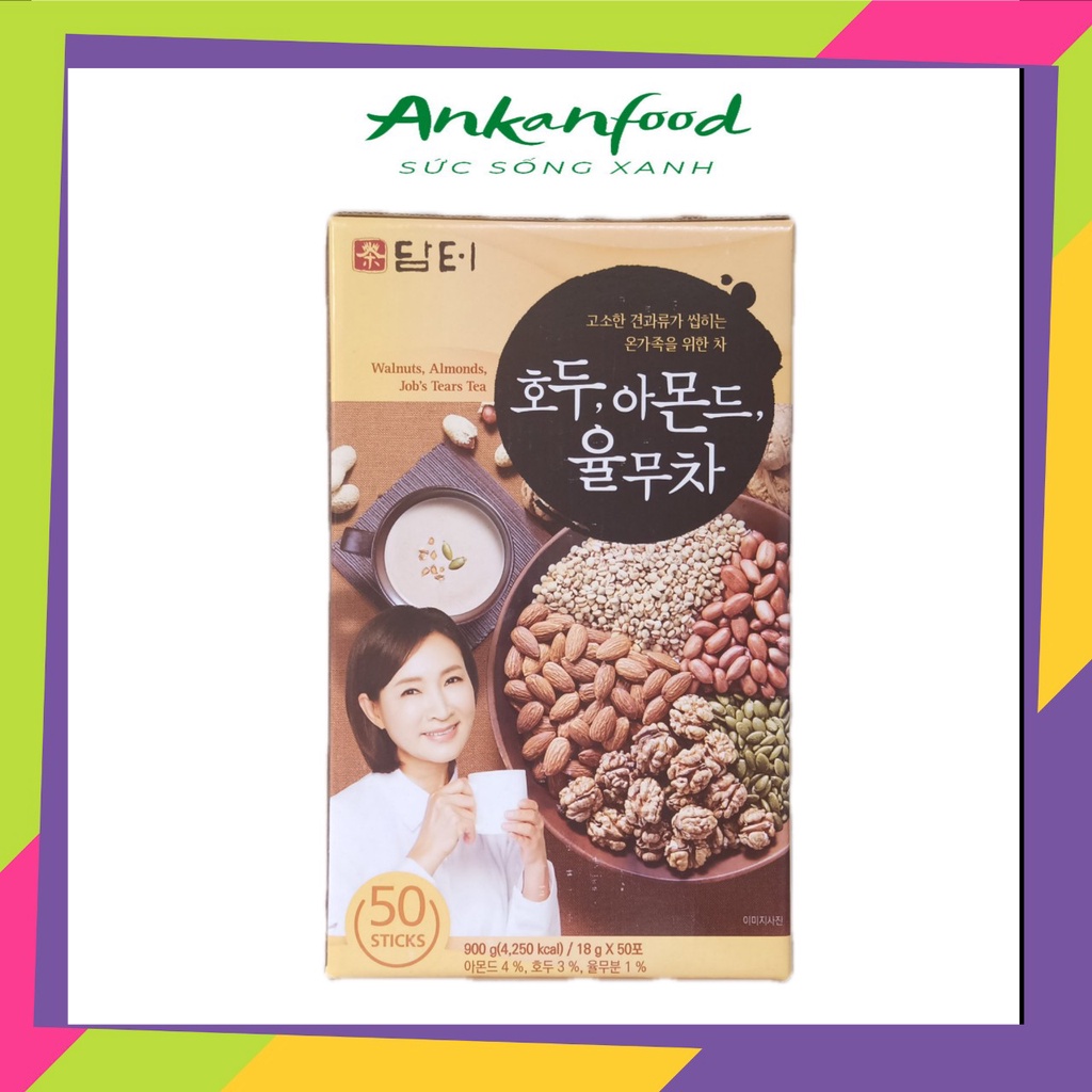 Bột Ngũ Cốc Dinh Dưỡng Damtuh Hàn Quốc(50 gói/hộp 900g)-AnKanFood.