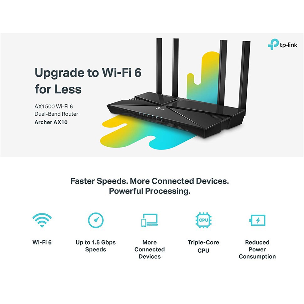 Thiết bị mạng Wifi 6 TP-Link Archer AX10 - Hàng Chính Hãng VN | BigBuy360 - bigbuy360.vn