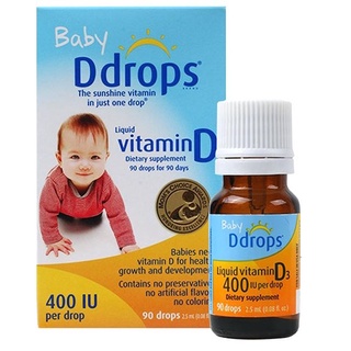 DateT4 2024 Vitamin D3 Ddrops - Baby DDrops bổ sung vitamin D 90 giọt