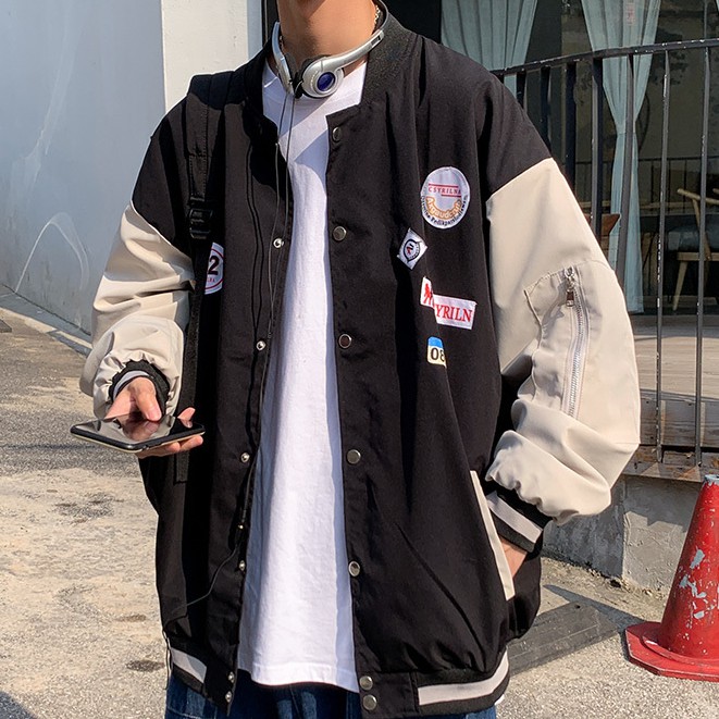 Áo khoác bomber phong cách Hàn Quốc thời trang cho nam