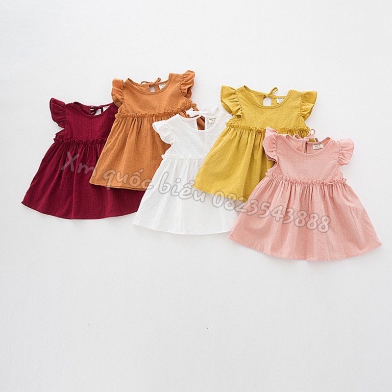 Váy công chúa , chất vải đũi siêu mát