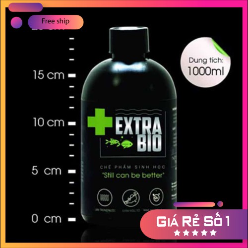 Vi Sinh Làm Trong Nước Bể Cá Cảnh Extra Bio chai dung tích 250ml, 500ml và 1L