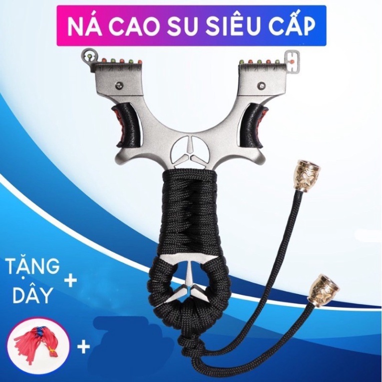 Ná cao su mẹc hàng loại 1 - Kèm tia Laze định hướng tốt bắn chuẩn - Tặng kèm dây thun precise chính hãng y hình