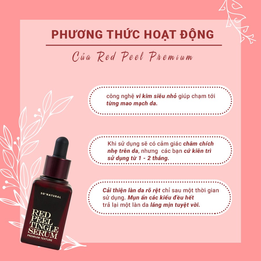 Thay da sinh học Red Peel Tingle 20ml Hàn Quốc Zuka Beauty sạch da tẩy tế bào chết