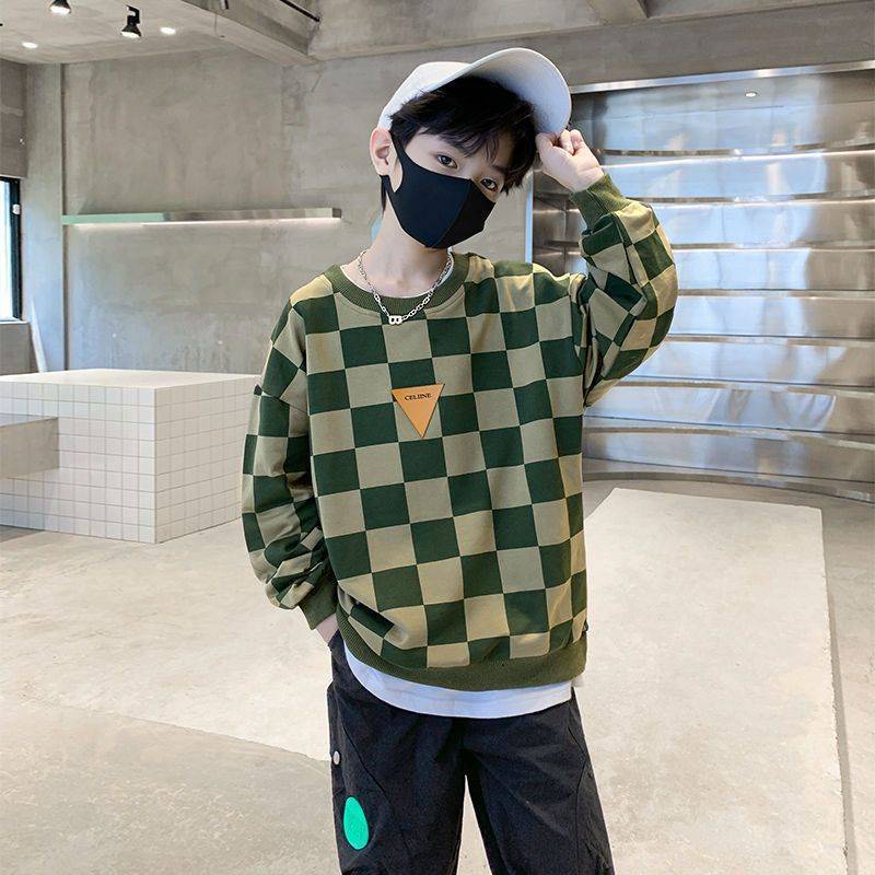 Áo Thun Tay Dài Giả Hai Lớp Thời Trang Dành Cho Bé Trai