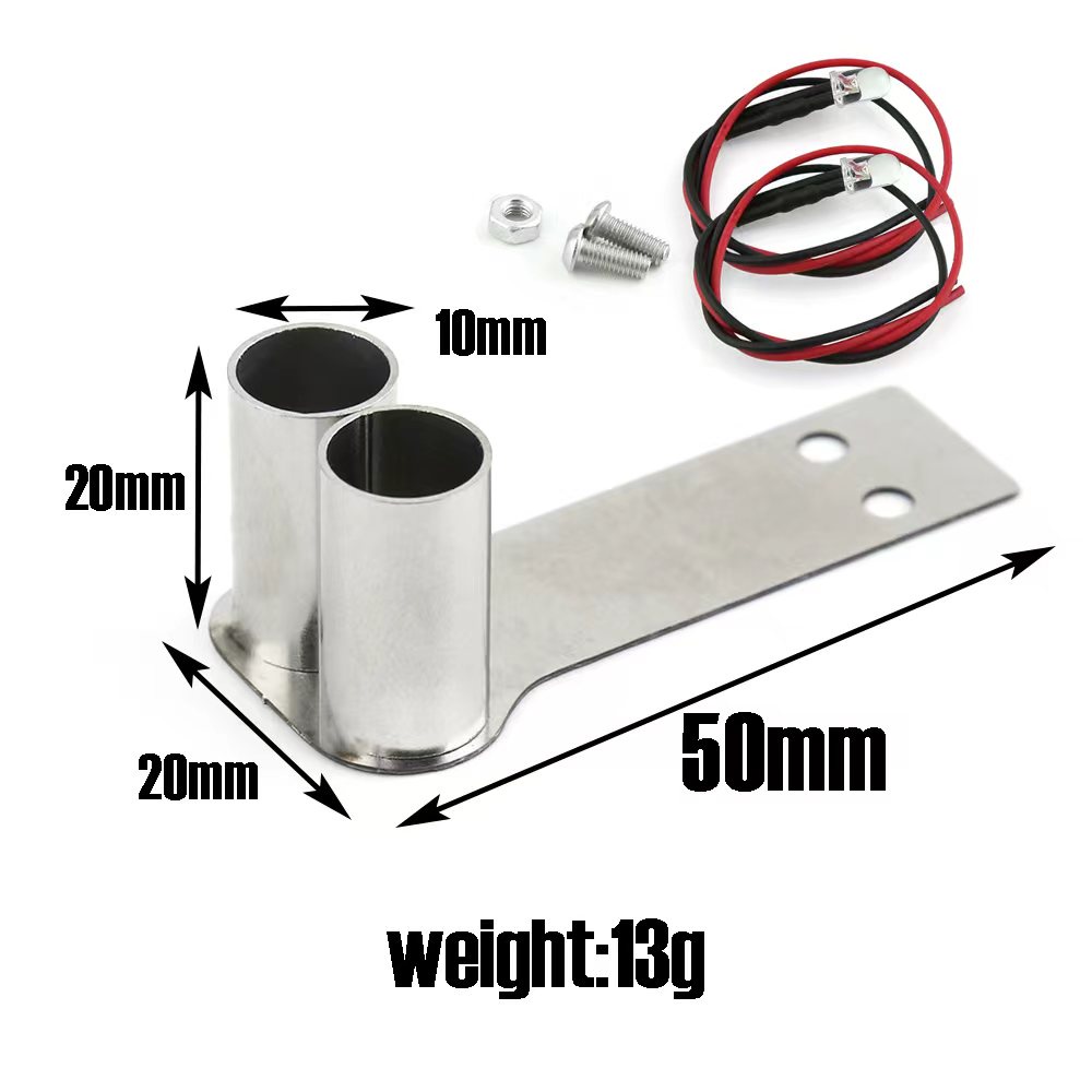 Đuôi Ống Xả Xe Hơi Bằng Kim Loại Dành Cho Mô Hình 1/10 Redcat HPI Tamiya HSP 94123 Sakura XI D3 D4 TT01 XV01