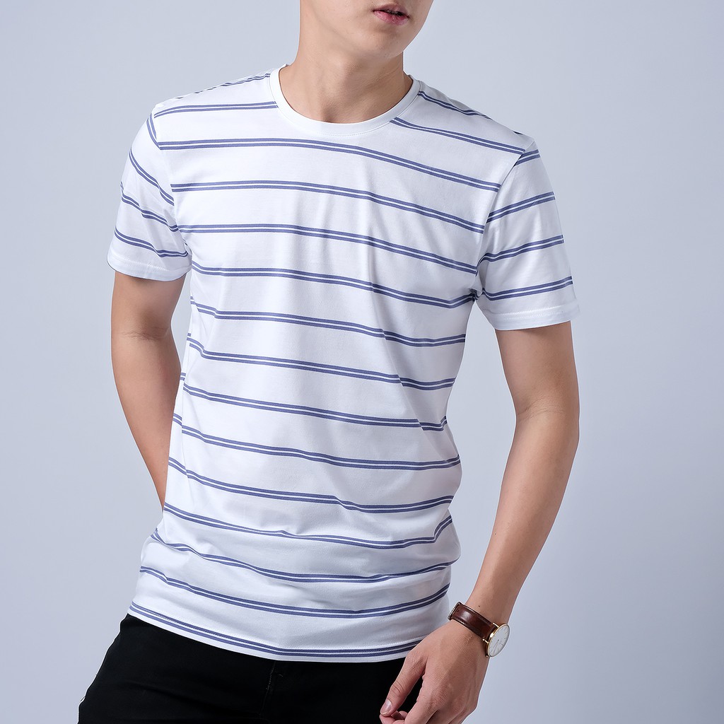 Áo thun nam phông trơn Casual 1st cổ tròn tay ngắn cộc, 100% cotton mát mẻ, thích hợp đi làm, đi chơi, du lịch