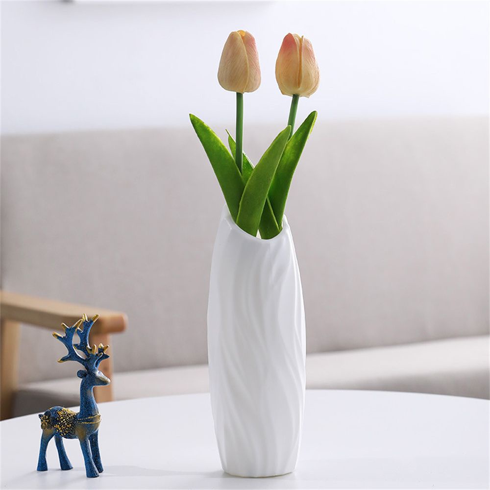 Chậu hoa nhựa hình tròn nhiều màu sắc phong cách Bắc Âu thời trang