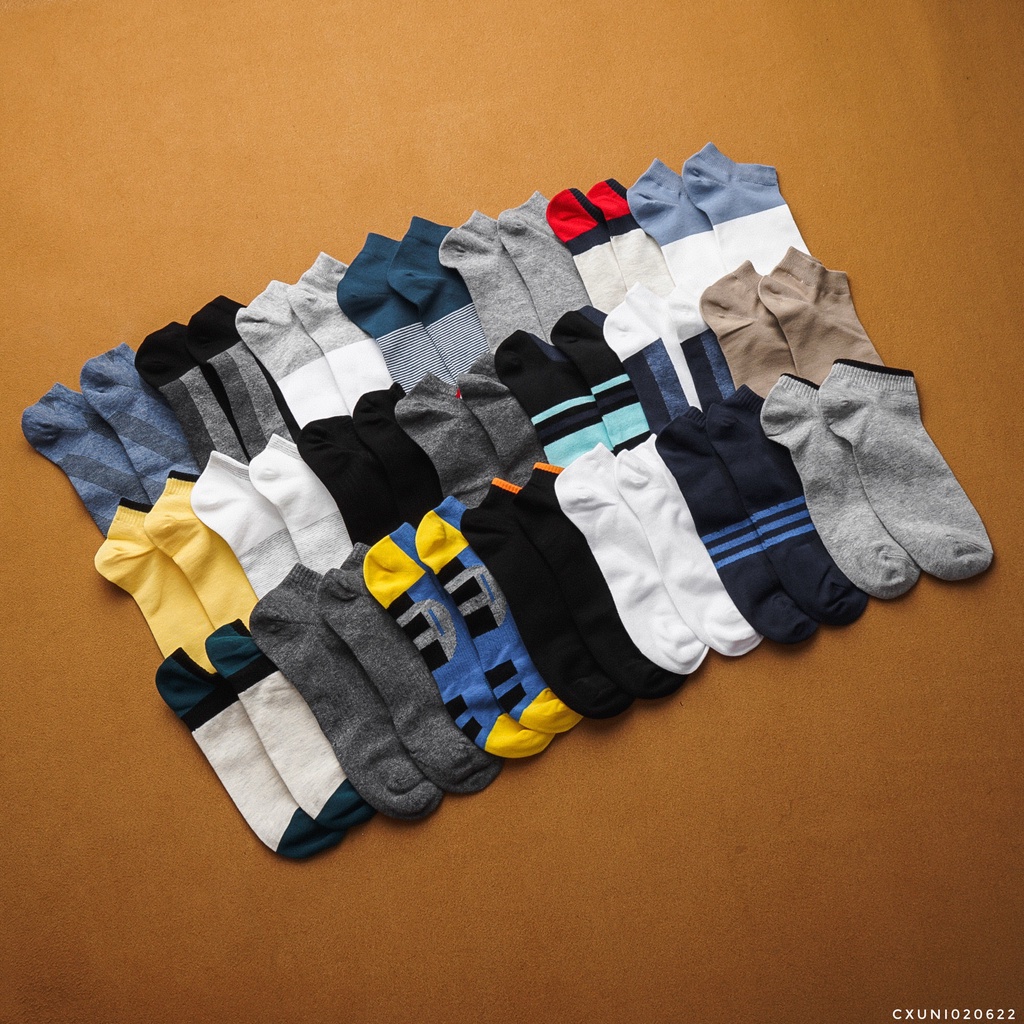 1 Đôi Tất Vớ Chân Uniqlo 3 màu thoáng khí, thấm hút mồ hôi, co giãn cao cấp xuất xịn chính hãng