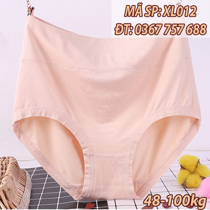 Quần lót cotton bigsize lớn giá sỉ vừa 70kg 100kg đồ lót người mập XL012