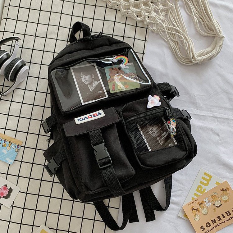 Balo Đi Học Mềm Trong Suốt Thiết Kế Sáng Tạo Đáng Yêu Cho Nữ Kiểu Hàn Quốc