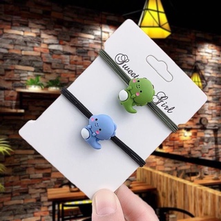 Dây buộc tóc hình khủng long nhỏ siêu cute