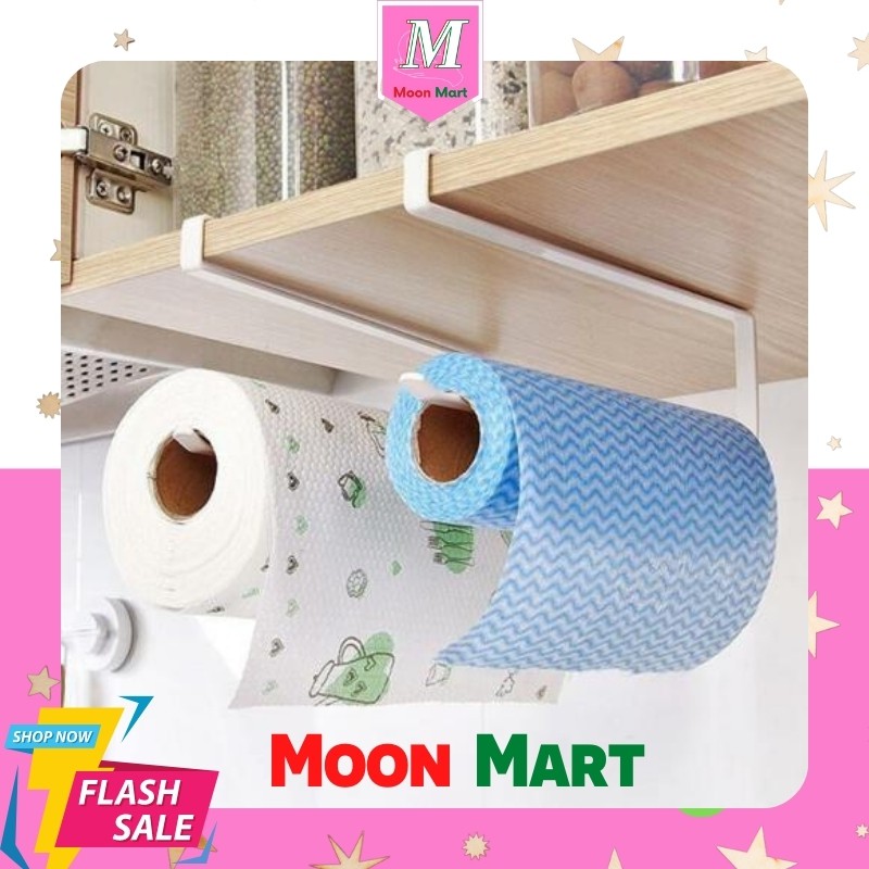 Móc treo cuộn khăn giấy lau bếp, giá đỡ gài giấy vệ sinh đa năng - MM01