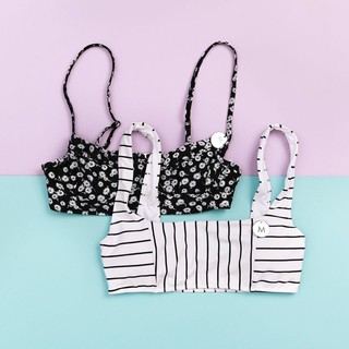 Set Bikini hai mãnh dây in hoa