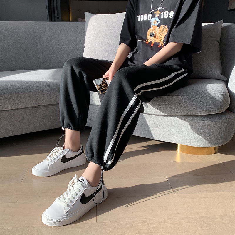 NRVP Quần Thể Thao Ống Rộng Phong Cách Thời Trang Hàn Quốc Dành Cho Nam Và Nữ