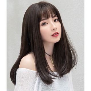 Tóc Giả Cả Đầu 40cm Hơi Cúp Nhẹ