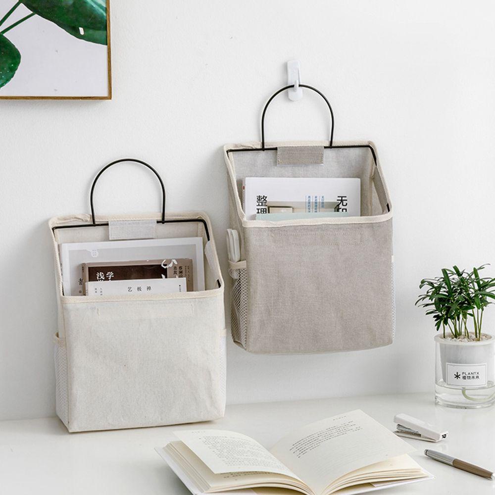 Túi Vải Lanh Cotton Treo Tường Đựng Sách / Tường / Cửa Ra Vào / Nhà Bếp