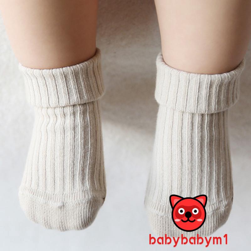 Vớ dài chống trượt bằng vải cotton thời trang cho bé