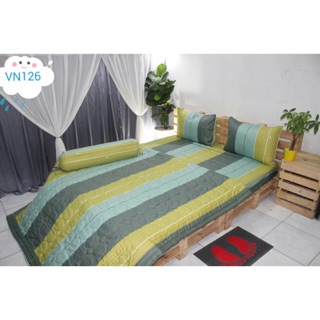 Bộ drap không mền, cotton 100%, mẫu y hình, chất đẹp, mát, mịn. Hàng Việt Nam chất lượng cao.