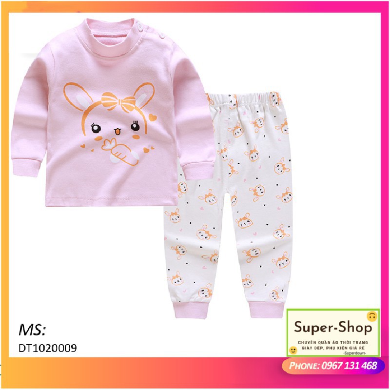 [XẢ HÀNG] Bộ quần áo bé gái thu đông -Super-Shop- Hàng cotton siêu đẹp, siêu cute