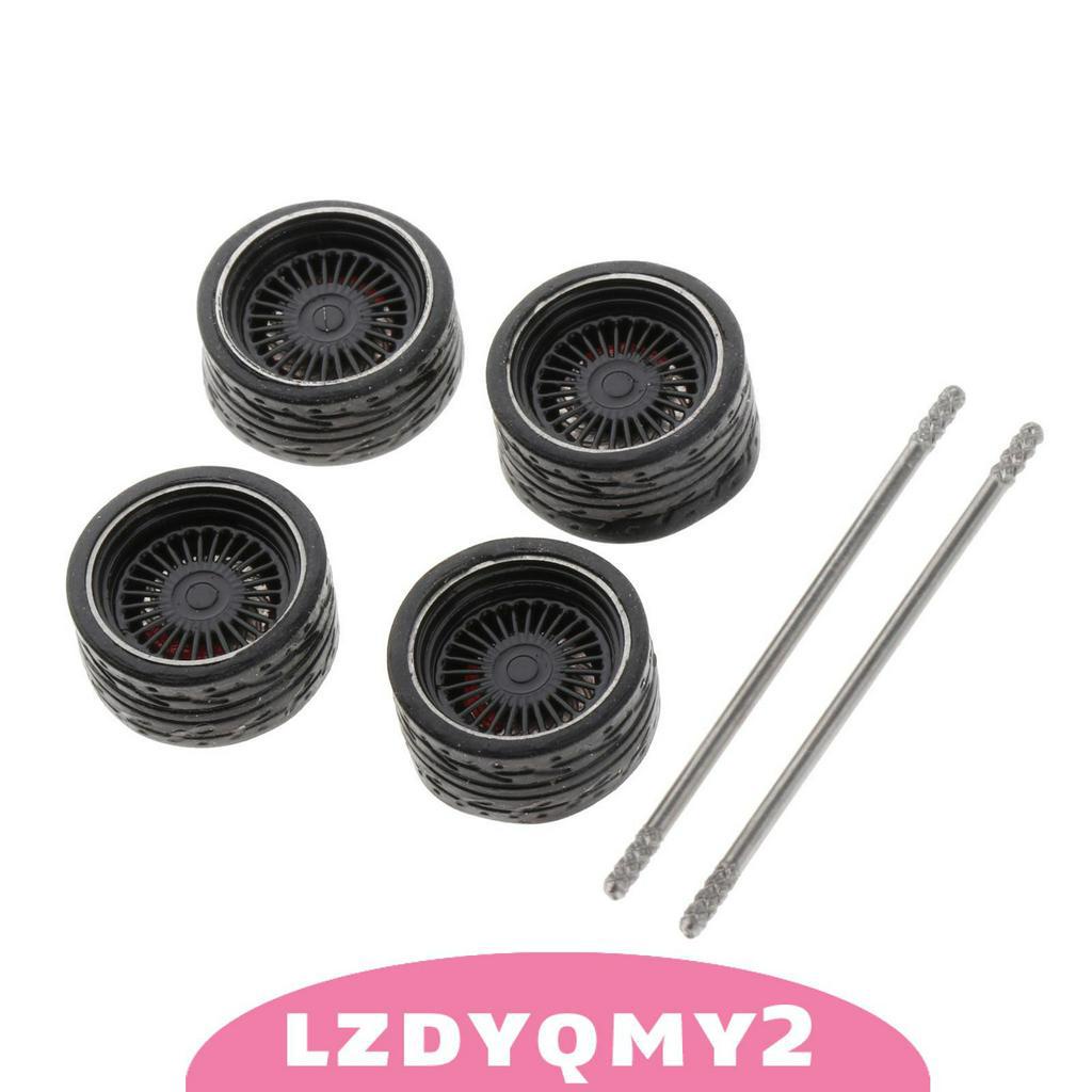 HOTWHEELS Bộ 4 Bánh Xe Đồ Chơi Tỉ Lệ 1: 64