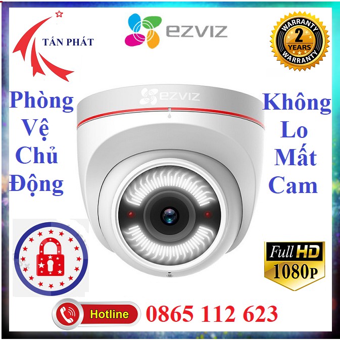 [VƯỢT TRỘI] Camera IP WIFI 2M Ngoài Trời Trong Nhà EZVIZ C4W C3WN CV288 1080P FULLHD C3W G22P C6N  Còi Hú HIKVISION | BigBuy360 - bigbuy360.vn