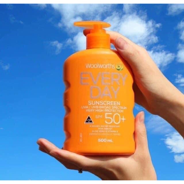 Kem chống nắng toàn thân Woolworths everyday sunscreen spf 50+