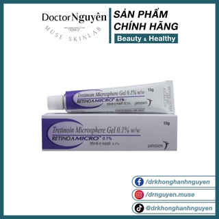 Kem giảm mụn và ngăn ngừa lão hóa da tretinoin microsphere gel retinoa 0.04 và 0.1