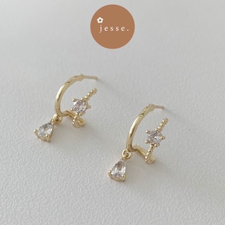 jesse store l Bông tai hình chữ nhật J139