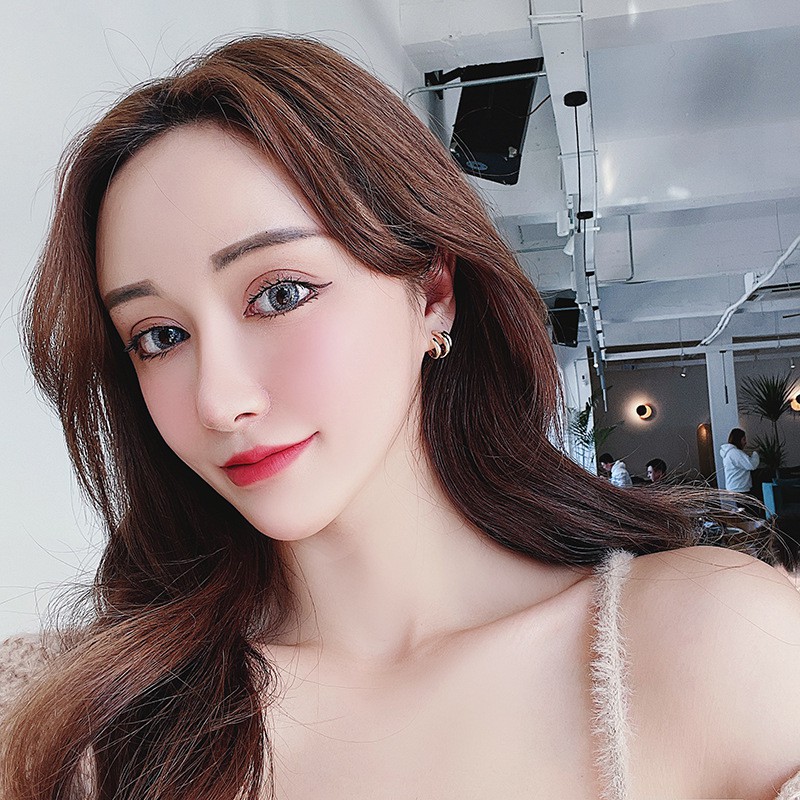Khuyên tai kẹp không bấm lỗ chốt cố định K211 bằng hợp kim mạ vàng hình chữ C dáng ngắn Leous Accessories