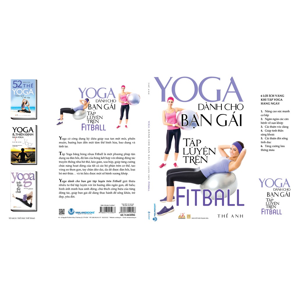 Sách - Yoga Dành Cho Bạn Gái Tập Luyện Trên Fitball