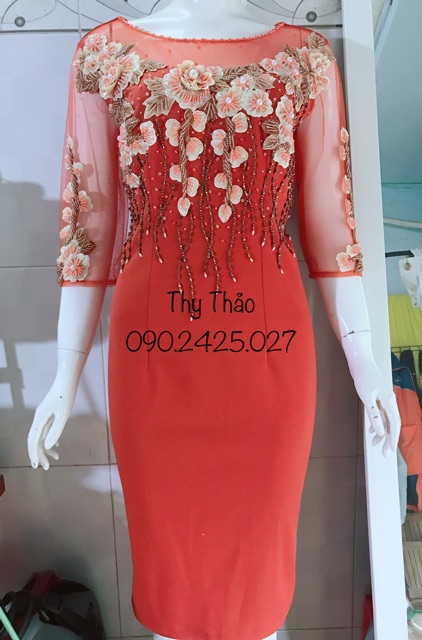 Đầm trung niên nữ dự tiệc sang trọng