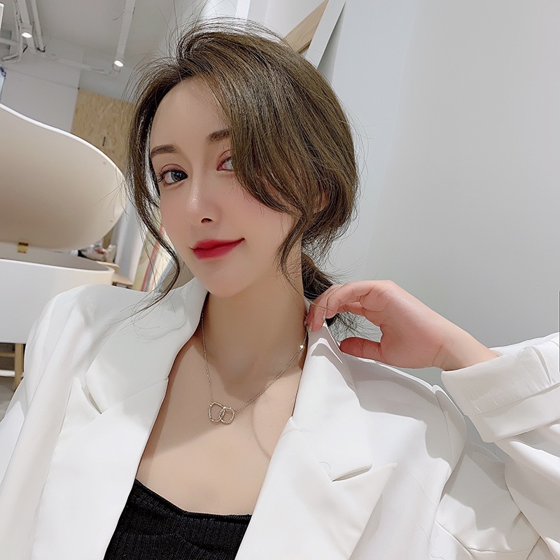 Vòng cổ Hai Vòng Hình Học Đơn Giản Sáng Tạo Cá Tính